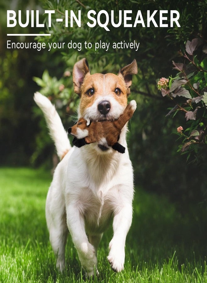 أوول فور بوز لعبة ALL FOR PAWS Squeaky Doy، لعبة على شكل ثعلب للكلاب الصغيرة والمتوسطة والكبيرة، لعبة جلب للجراء مع صفارة، لعبة مضغ قطيفة للكلاب، 10.2 × 7.9 × 4.7 بوصة - مقاس كلاسيكي صغير - Image 3