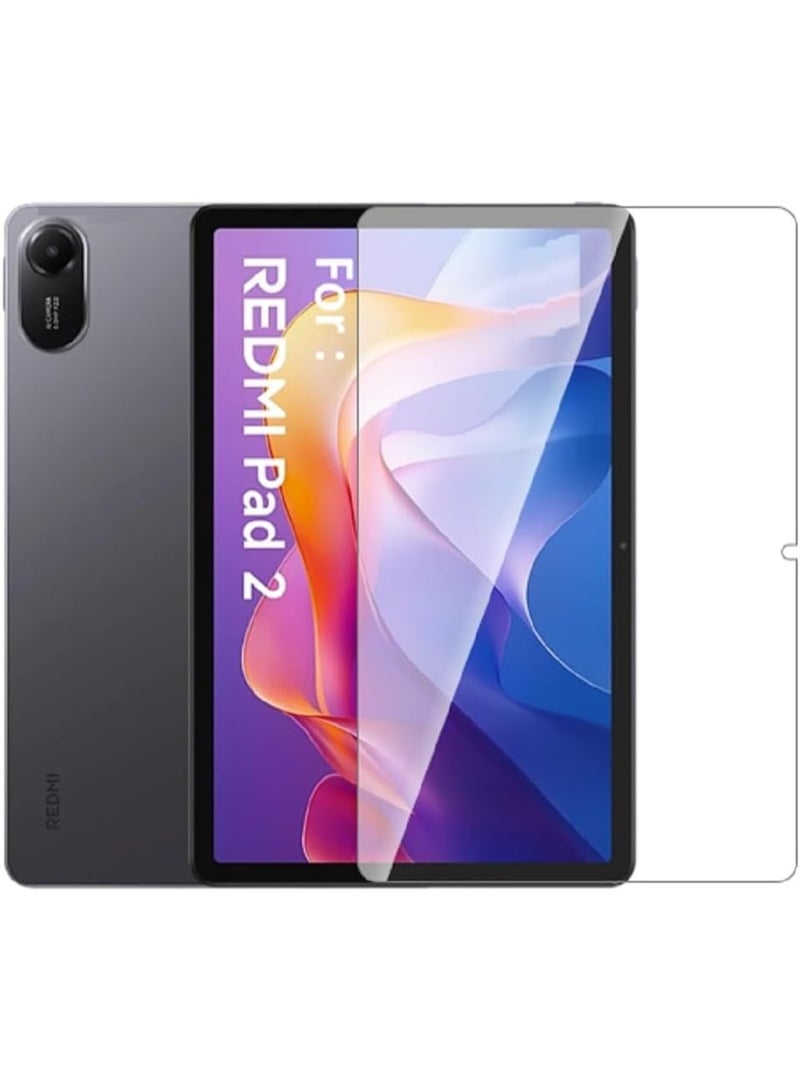 Muzz حماية شاشة Redmi Pad 2 مقاس 11 بوصة، زجاج مقسى لحماية الشاشة لجهاز Redmi Pad2 مقاس 11 بوصة، صلابة 9H مضادة للخدش، حماية شاشة كاملة الوضوح خالية من الفقاعات لجهاز Redmi Pad 2 مقاس 11 بوصة (1) - Image 1