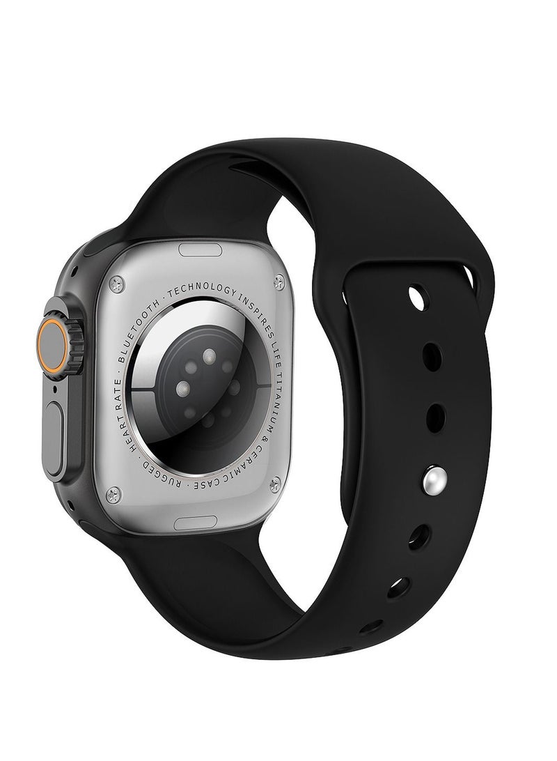 AROAQ W68 Plus Sport Fitness Smart Watch Black with Wireless Charge - Image 4