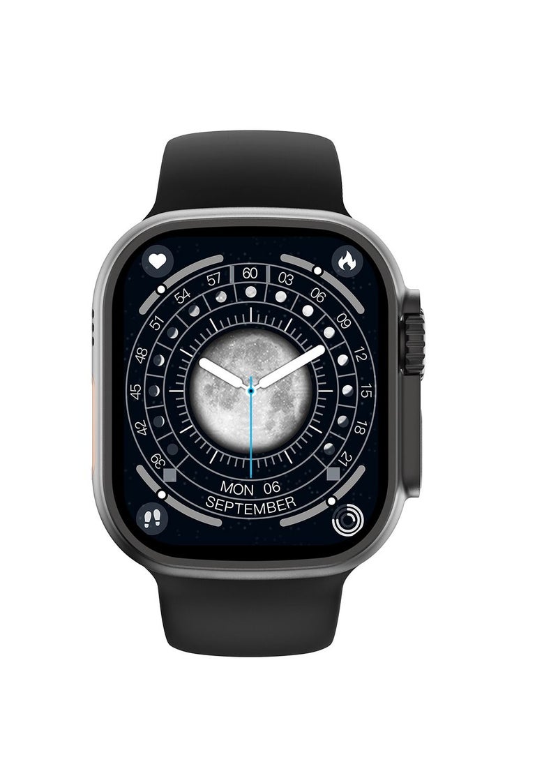 AROAQ W68 Plus Sport Fitness Smart Watch Black with Wireless Charge - Image 2