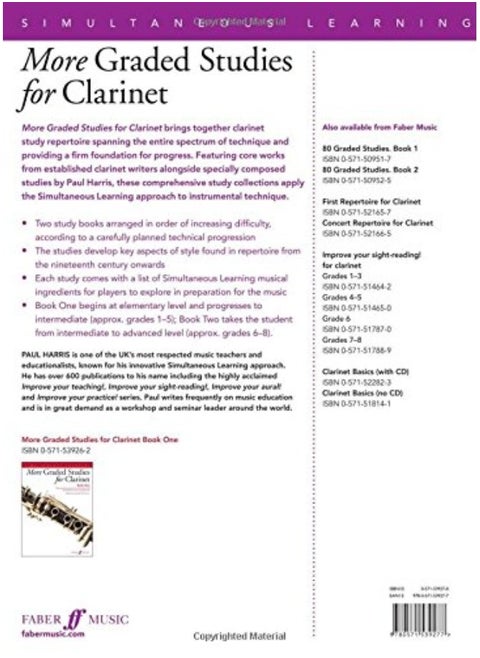 More Graded Studies for Clarinet Book Two