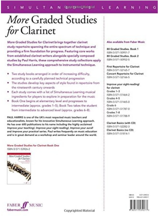 More Graded Studies for Clarinet Book Two