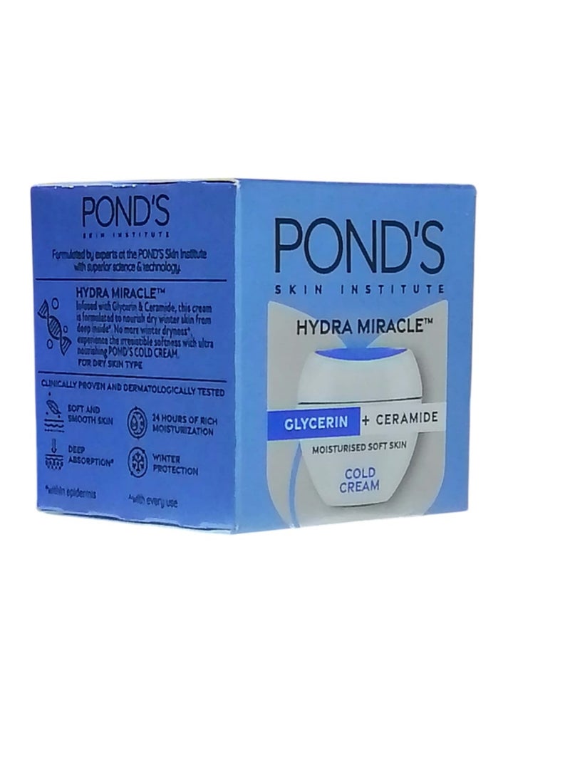 Pond's Hydra Miracle Glycerin + Ceramide Moisturised Soft skin Cold Cream 100ml - Image 2
