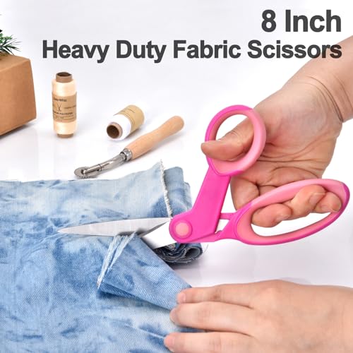 Zicolu Premium Sewing Scissors Bundle: Heavy Duty Fabric, Detail Embroidery & Small Selvedge Scissors, Thread Snips for Tailoring, Dressmaking, Quilting & Arts&Crafts - Image 2