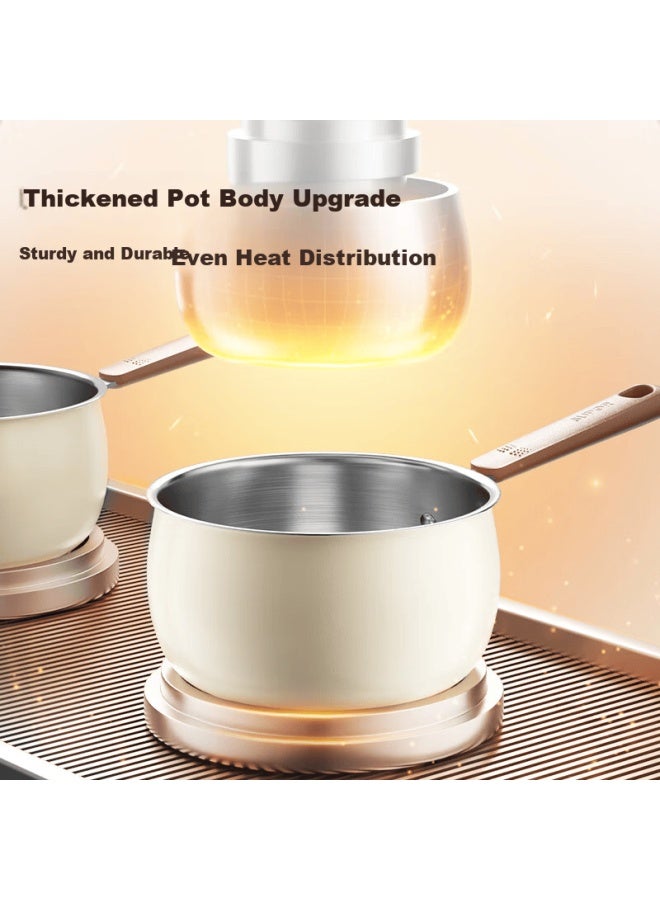 Supor Small Milk Pot Round Large Belly Baby Food Pot 316l Stainless Steel Hot Milk Noodle Soup Pot Et16acds02 - Image 2