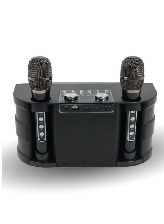 Smartberry Portable M25 Karaoke Bluetooth Speaker With Dual Wireless Microphone - Image 2