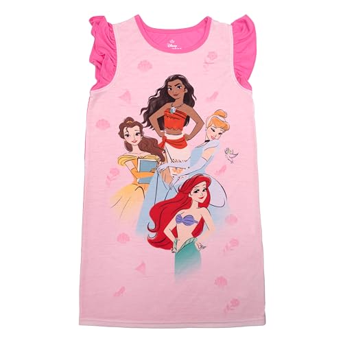 Disney girls Nightgown Soft Cute Pajamas for Kids PRINCESS PARTY 4T - Image 1