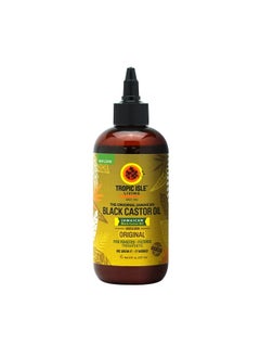 Tropic Isle Living Jamaican Black Castor Oil | Rich in Vitamin E, Omega Fatty Acids & Minerals | For Hair Growth Oil, Skin Conditioning, Eyebrows & Eyelashes (1, 8oz - Pet Bottle)  - Image 1