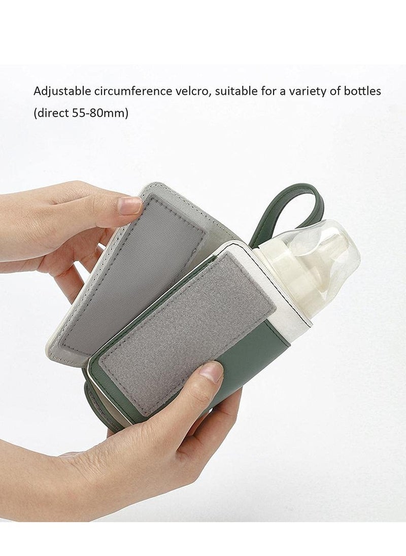 Portable Bottle Warmer With 3 Temperature Control, Green