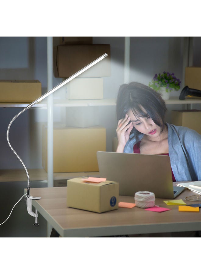 NIBEMINENT USB Clip-On Desk Lamp White - Image 2