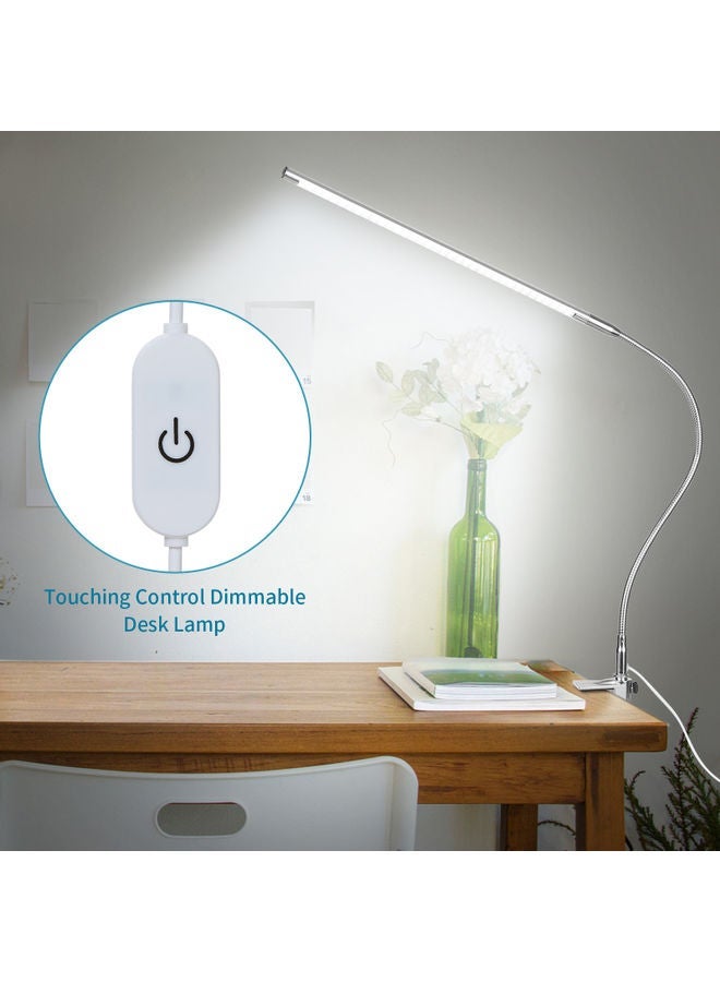 NIBEMINENT USB Clip-On Desk Lamp White - Image 4