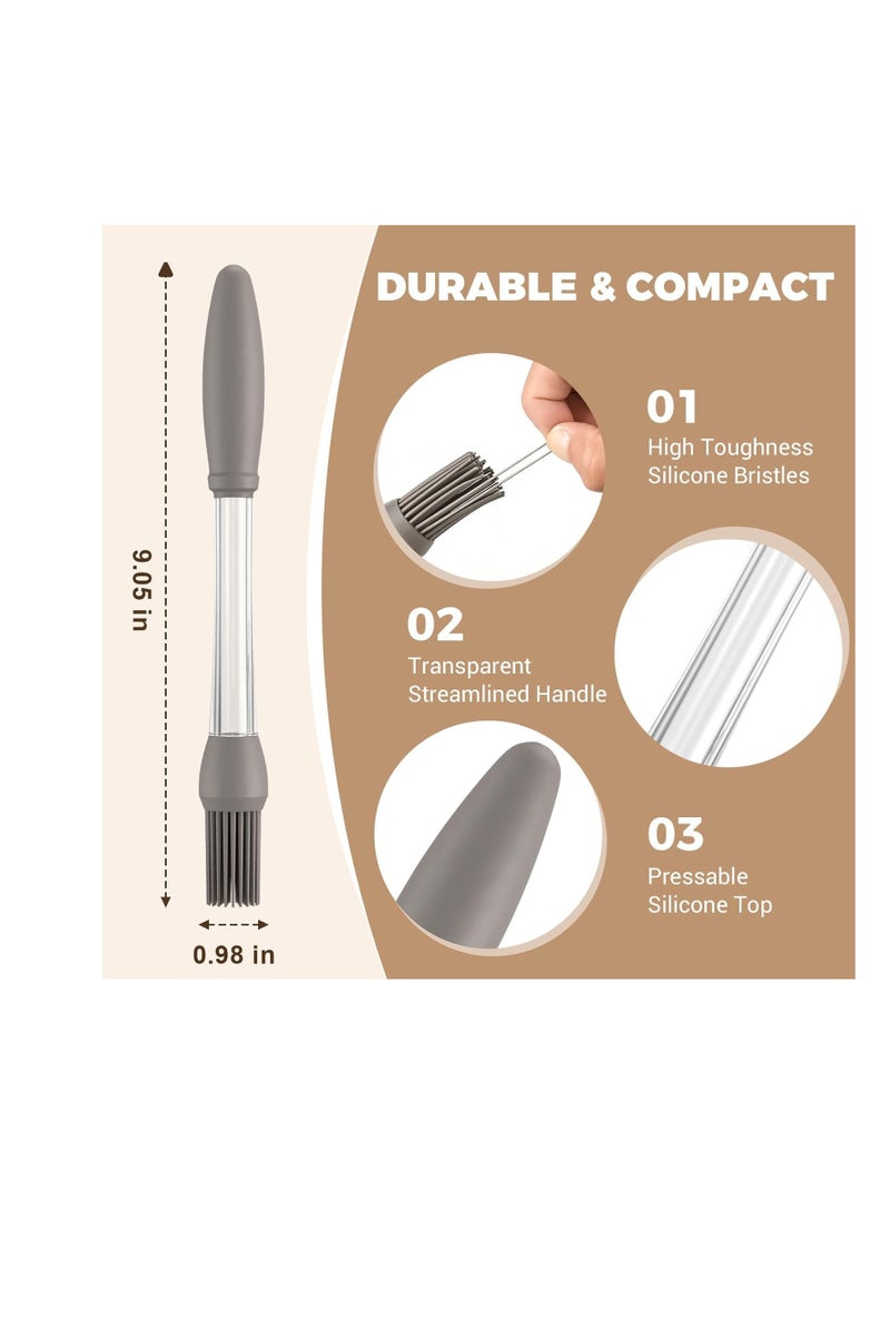 general 4 Pack Basting Brush for Cooking, Silicone Heat Resistant Pastry Brushes, Spread Oil Sauce Butter, Food Brush for Cooking, BBQ, Barbecue, Baking, Grilling Tool Kitchen Gadget Home Outdoor Use - Image 3