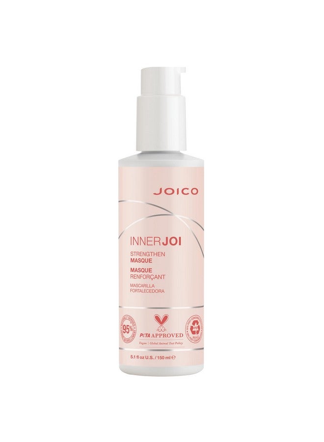 JOICO Innerjoi Strengthen Oil Cream Masque For Damaged Colortreated Hair Sulfate & Paraben Free Naturallyderived Vegan Formula 5.1 Oz - Image 1