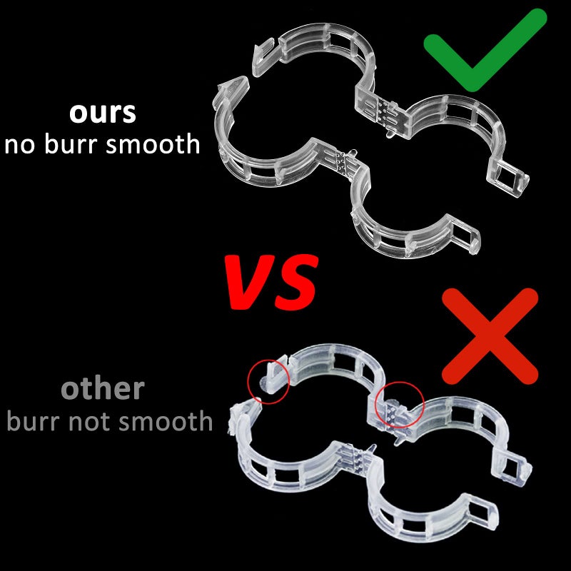 Oligei 200 Pcs Plastic Trellis Plant Support Clips for Support, Grape and Tomato Vine, Vegetables Plants, Garden Clips to Grow Upright Makes Plants Healthier - Image 3