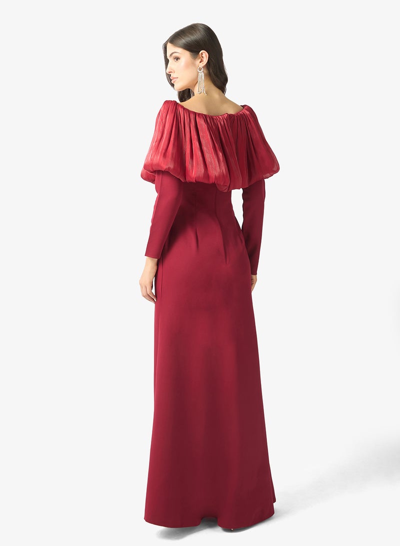 نمشي x فستان سهرة مكشوف الأكتاف - Image 2