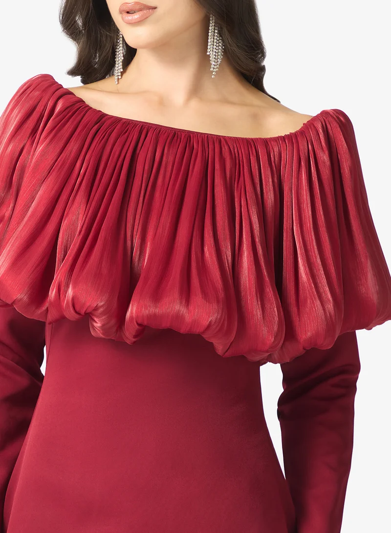 Namshi x  off-shoulder evening dress for Women | Best Price UAE