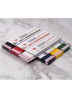 Office 4 All Diamond Peel Off China Markers Glass Cellophane Vinyl Metal Skin Etc..Assorted Pack Of 12 (Color Mix 2×6 Color)  - Image 4