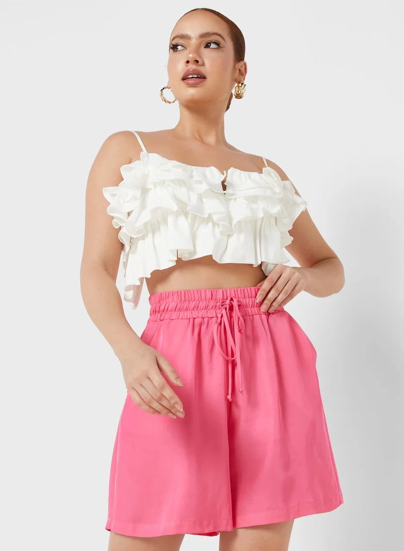 Nocturne Flywheel Strap Detail Crop Top