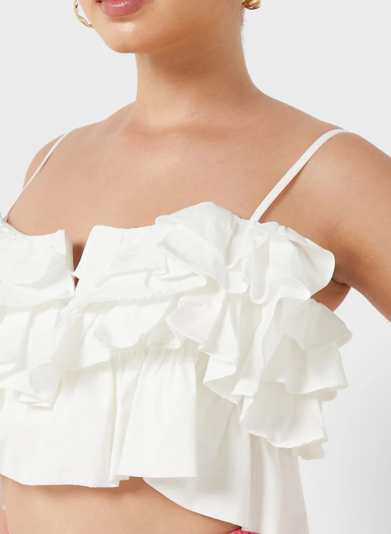 Nocturne Flywheel Strap Detail Crop Top