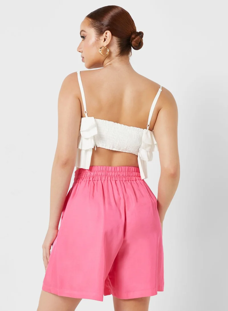 Nocturne Flywheel Strap Detail Crop Top