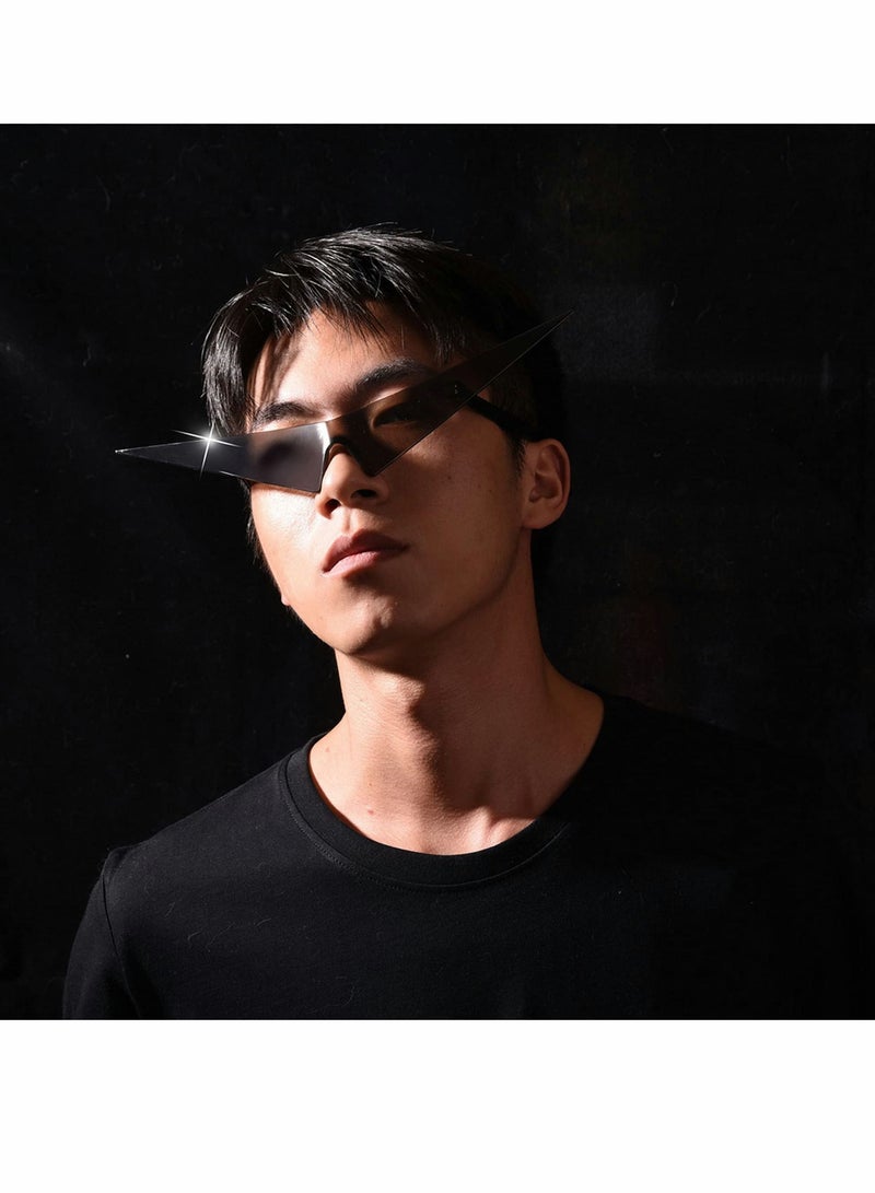 Y&D Anime glasses Inspired Futuristic Comic Costume Cosplay Eyeglasses Triangle Sunglasses For Women Men  - Image 3