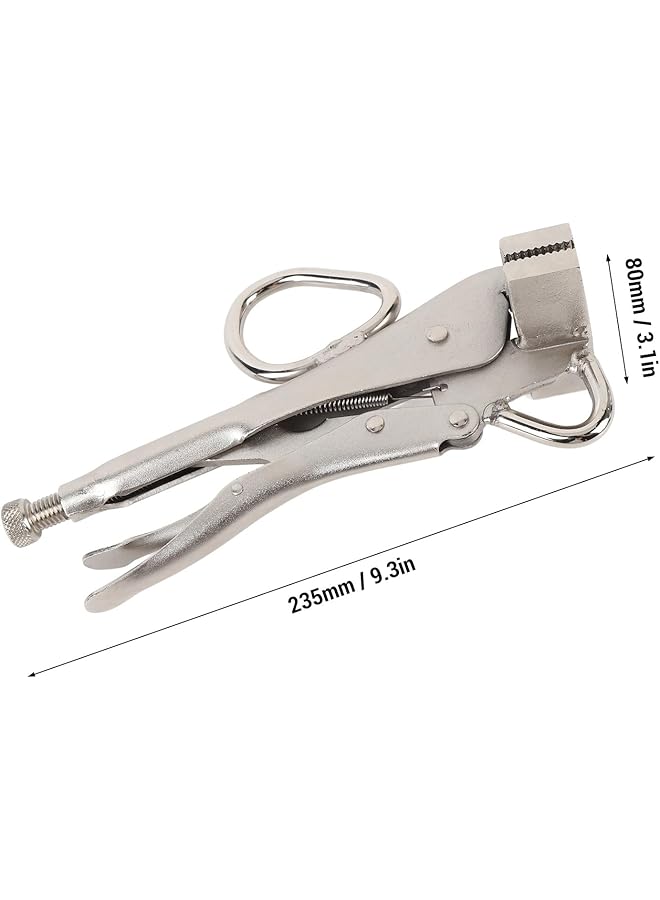 Jiawu Pull Plier, Carbon Steel Pulling Plier Clamp, 20085 Auto Body Stud Pins With 2 Pull Rings, 2000Lb Pulling Force, Push Pull Clamp For Car Dent Removal, Collision Repair  - Image 5