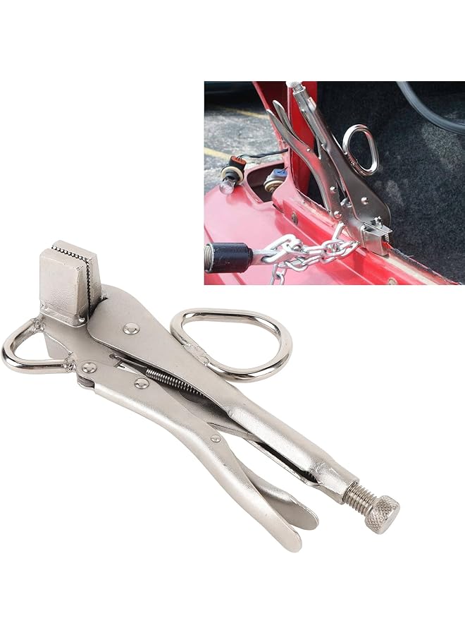 Jiawu Pull Plier, Carbon Steel Pulling Plier Clamp, 20085 Auto Body Stud Pins With 2 Pull Rings, 2000Lb Pulling Force, Push Pull Clamp For Car Dent Removal, Collision Repair  - Image 3