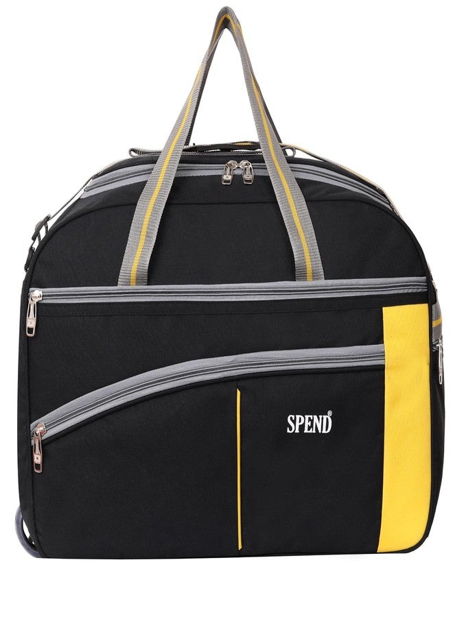 SPEND L Duffel Wheeler Bag - 2-Wheel Travel Duffel with Adjustable Handle | Durable, Spacious, Lightweight Gym & Travel Bag for Men and Women | Ideal for Weekend Trips & Fitness - Image 1