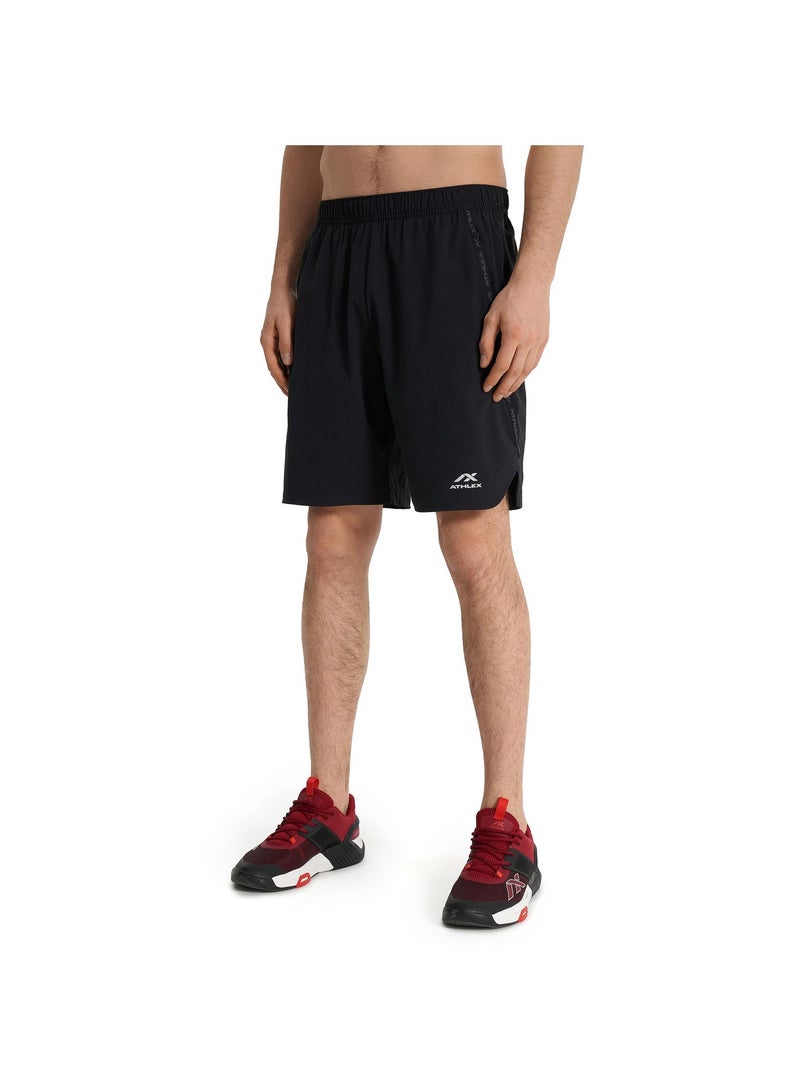 Athlex Men's Combat 9 Training Shorts Black, Athlex, Loose Fit, ATANTIODOR Odor Control, Adjustable Waistband, Durable Nylon for Gym and Outdoor Workouts - Image 4
