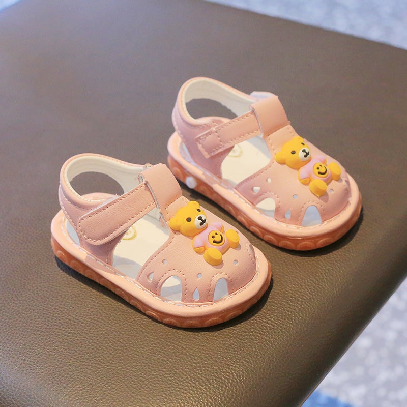 One-Piece Delivery 2023 Summer Soft Bottom Children'S Sandals Closed Toe Boys And Girls Baby Sandals Popular Baby Shoes - Image 4