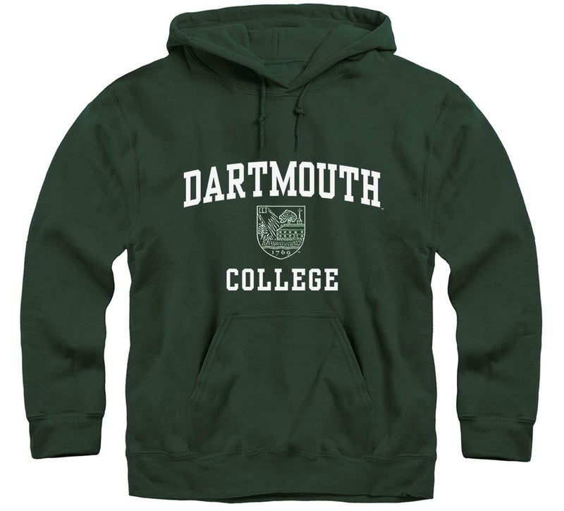 Ivysport Dartmouth College Hooded Sweatshirt, Crest, Hunter Green, Medium - Image 1
