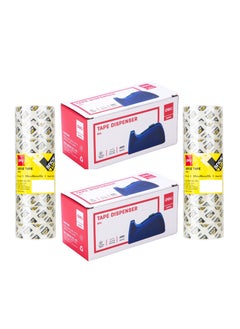 Deli 2-Piece Tape Dispenser With 16 Piece Stationery Tape  - Image 1