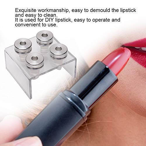 TARSHYRY قالب صانع أحمر الشفاه DIY، مجموعة أدوات صنع بلسم الشفاه، أداة صنع أحمر الشفاه 9 مم (4 ثقوب) - Image 3