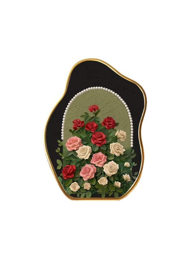 NeeMee Vintage Pearl Rose Desktop Decorative Art Print - Image 1