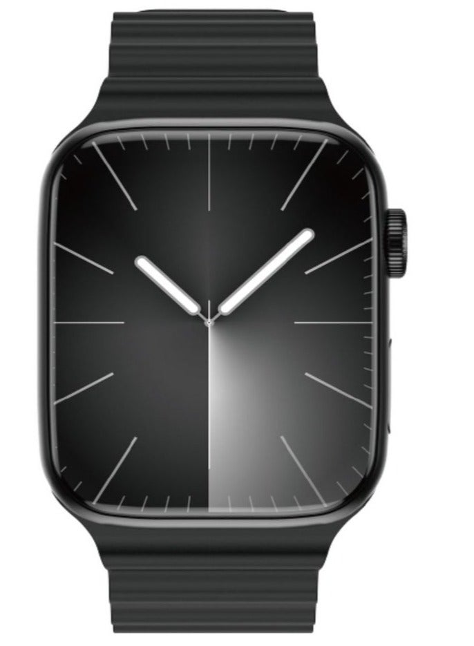 Modio MW06 Smart Watch with Full Display – Multi-Style Design & Adjustable Strap (Black) - Image 1