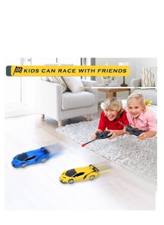 YOKA Remote Control Car for Kids, 2-in-1 Birthday Hobby Rc Robot Car Toy, 1:18 Scale with One-Button Deformation, Car Transformer Toy for 5-12 Years Old Racing Cars for Boys Girls (Yellow)  - Image 4