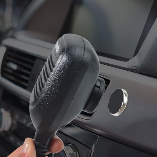 UAYESOK Magnetic Mobile Radio Mic Car Mount Holder, CB Mic Hanger Clip with Adhesive Back for Kenwood KMC-30 KMC-32 KMC-35 KMC-36 Motorola PMMN4090 HMN3596A HLN9073 RMN5052A - Image 2