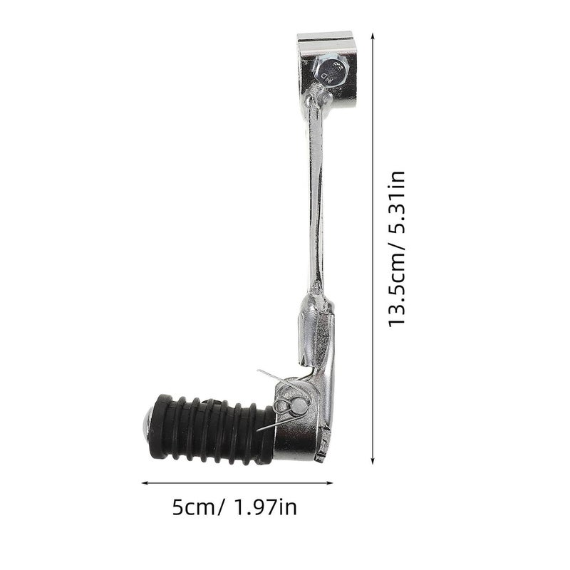 Motorcycle Folding Gear Shift Lever For 50cc 160cc Dirt Bikes And ATVs Silver Adjustable Handle Replacement For Off Road Riding - Image 3