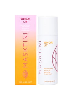Woah Lit Booster  Vitamin C Serum  With Plumping Hyaluronic Acid and Niacinamide  Tones Complexion  1 oz
