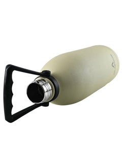 Atlasware Water bottle with a capacity of 1750ml, stainless steel water bottle that keeps cold for 100 hours and keeps heat for 45 hours, Beige  - Image 2