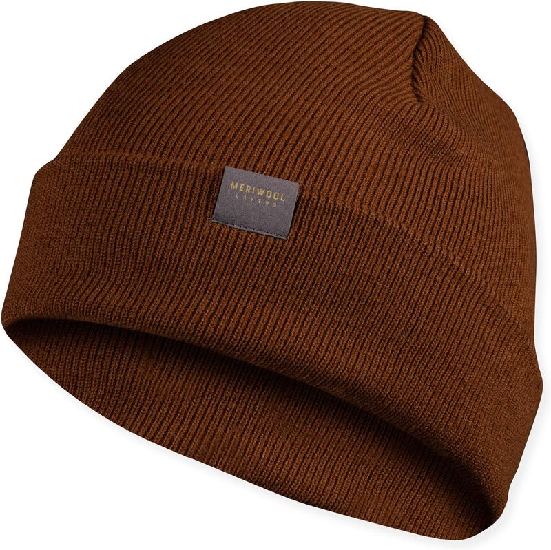 MERIWOOL Kids’ Beanie - Merino Wool Ribbed Knit Winter Hat for Boys and Girls - Image 1