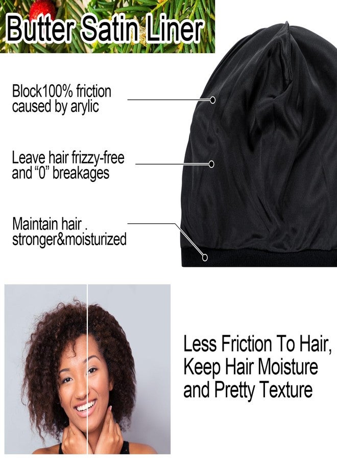 Skicuff مجموعة قبعات شتوية من 6 قطع من Skicuff، قبعات صوفية مبطنة بالساتان، قبعات دافئة مزينة برسومات للرجال والنساء، قبعات محبوكة من طراز Y2K للطقس البارد - Image 3