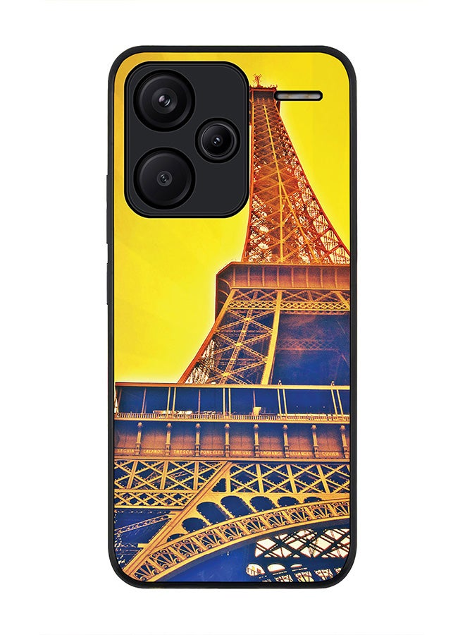 Stylizedd Rugged Black Edge Case for Xiaomi Redmi Note 13 Pro Plus, Slim fit Case Flexible Anti Drop TPU Gel Thin Cover -  Paris Heights - Image 1