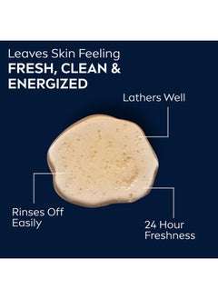 NIVEA MEN NIVEA MEN Boost 3-in-1 Body Wash, Citrus Scent and Caffeine Enriched Men's Body Wash Cleanses Face, Body and Hair, 16.9 Fl Oz Bottle- Pack of 3  - Image 5