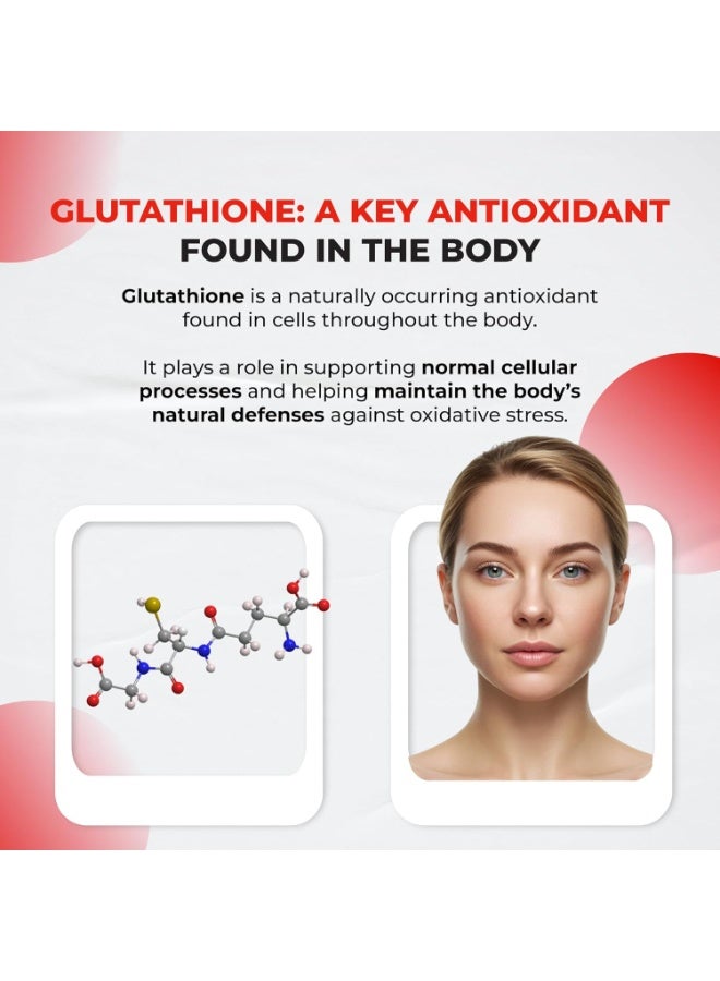 ULTRA HERBS Glutathione Supplement Active Reduced Form, Enriched with Resveratrol, NAC - Image 2
