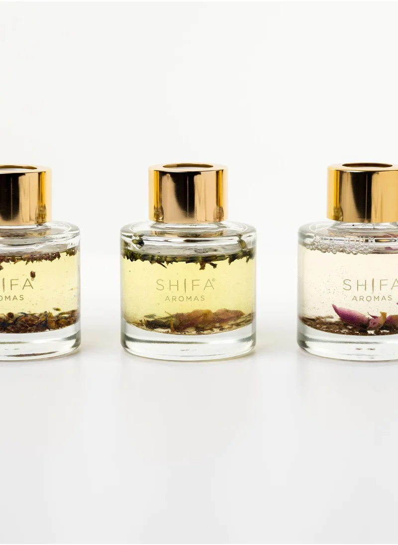 Shifa Aromas Gift Set - Diffuser Trio - Summer Dreams, Pilgrim & Midnight Rose