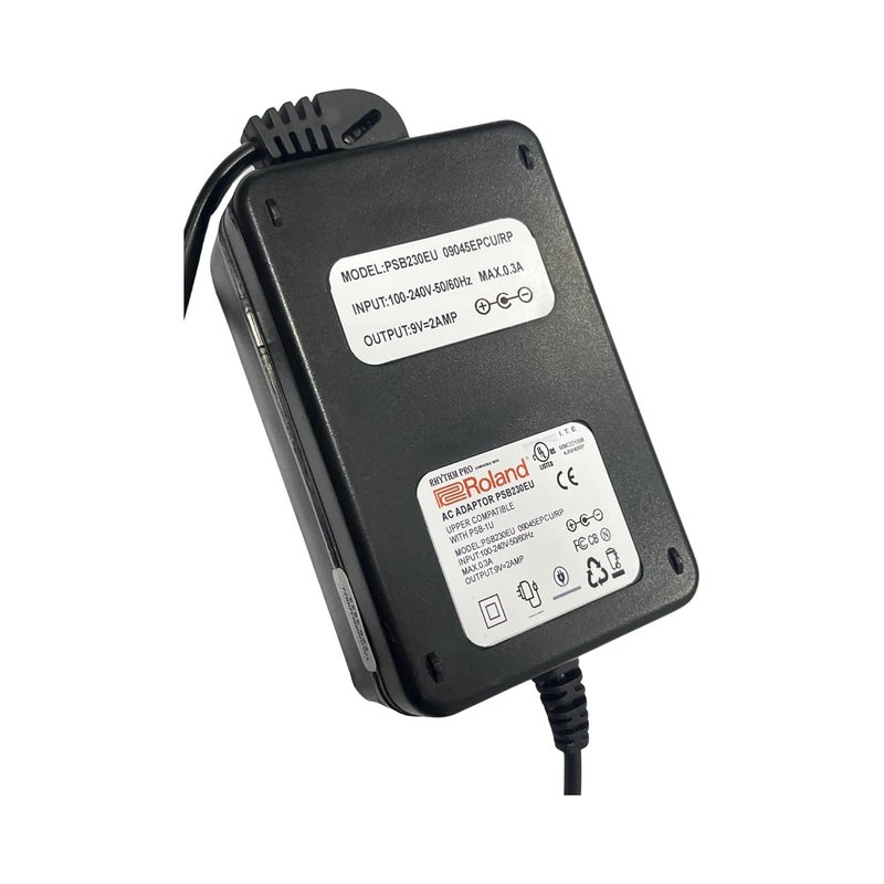 RHYTHM PRO متوافق مع جميع نماذج آلات رولاند الموسيقية محول طاقة عالي الجودة. (PSB-1U 9V/2Amp) (رولاند GR-55) - Image 4