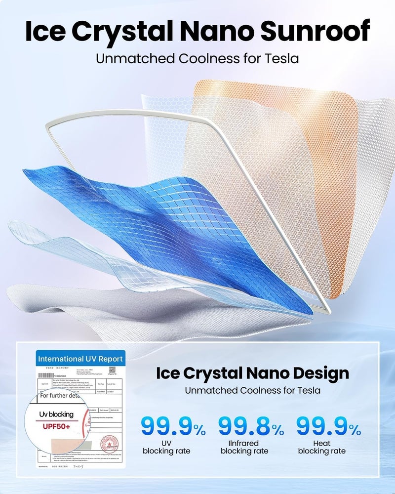 REEVAA 2025 Tesla Model 3 Roof Sunshade - Image 4