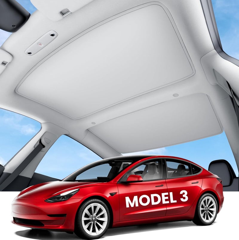 REEVAA 2025 Tesla Model 3 Roof Sunshade - Image 1