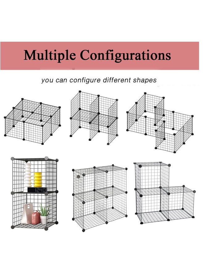 2-Tier Cat Cage Indoor DIY Cat Playpen Detachable Metal Wire Kennels Crate Large Exercise Place Ideal for 1-2 Cat - Image 3